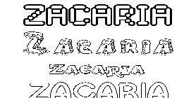 Coloriage Zacaria