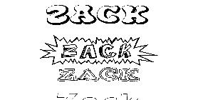 Coloriage Zack