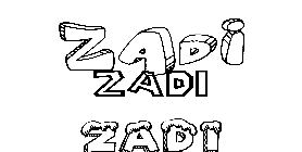 Coloriage Zadi