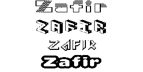 Coloriage Zafir