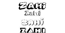Coloriage Zahi
