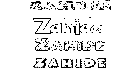 Coloriage Zahide