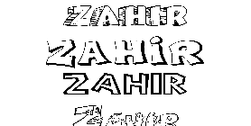 Coloriage Zahir