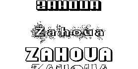 Coloriage Zahoua
