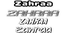 Coloriage Zahraa