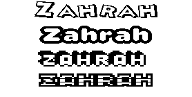 Coloriage Zahrah