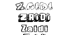 Coloriage Zaidi