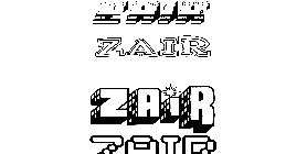 Coloriage Zair