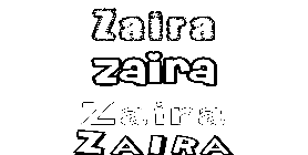 Coloriage Zaira