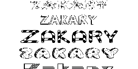 Coloriage Zakary