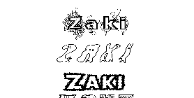 Coloriage Zaki