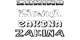 Coloriage Zakina