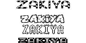 Coloriage Zakiya