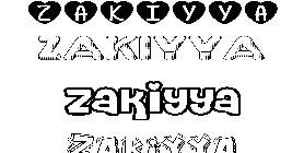 Coloriage Zakiyya