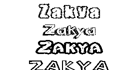 Coloriage Zakya