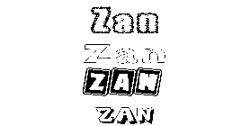 Coloriage Zan