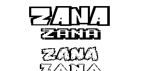 Coloriage Zana