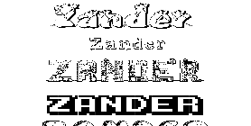 Coloriage Zander