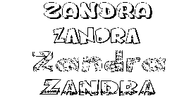 Coloriage Zandra