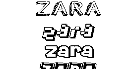 Coloriage Zara