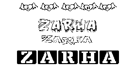 Coloriage Zarha