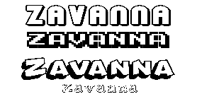 Coloriage Zavanna