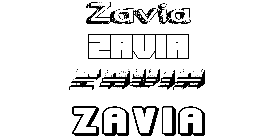 Coloriage Zavia