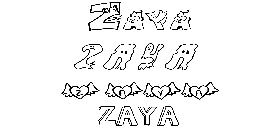 Coloriage Zaya