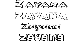 Coloriage Zayana