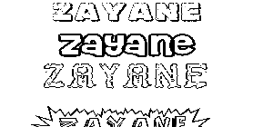 Coloriage Zayane