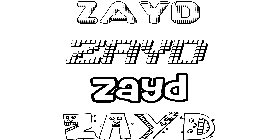 Coloriage Zayd