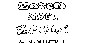 Coloriage Zayen