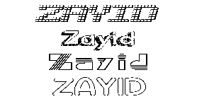 Coloriage Zayid