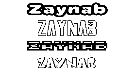 Coloriage Zaynab