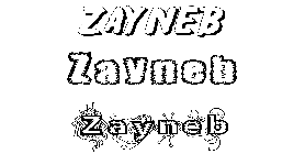 Coloriage Zayneb