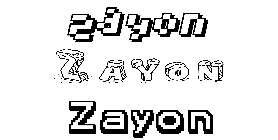 Coloriage Zayon
