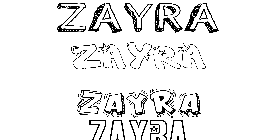 Coloriage Zayra
