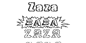 Coloriage Zaza