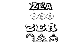 Coloriage Zea