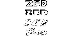Coloriage Zed