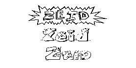 Coloriage Zeid