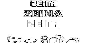 Coloriage Zeina