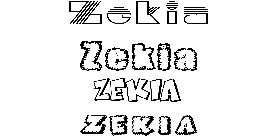 Coloriage Zekia