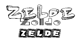 Coloriage Zelde