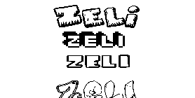 Coloriage Zeli