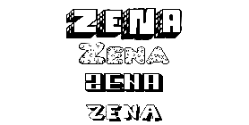Coloriage Zena