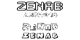 Coloriage Zenab