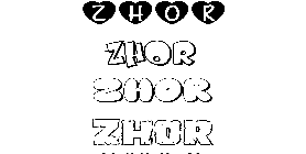 Coloriage Zhor