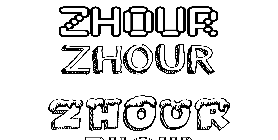 Coloriage Zhour