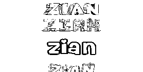 Coloriage Zian